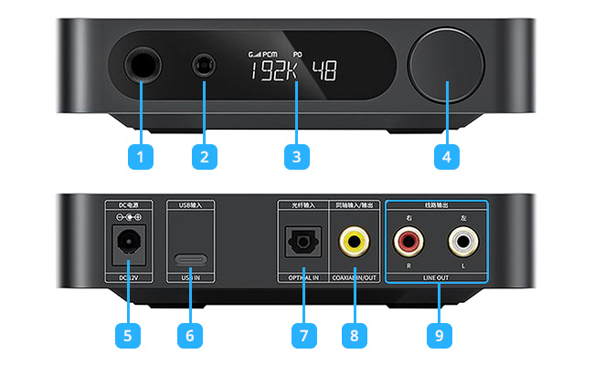 FIIO K11 DAC CS43198 Headphone Amplifier 32bit 384kHz DSD256 Black